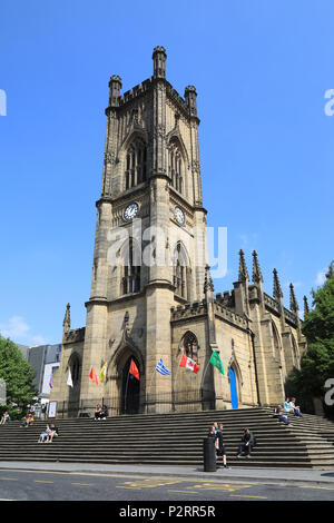 San Luca la Chiesa, comunemente noto come bombardata dalla Chiesa, a Liverpool, il Merseyside, Regno Unito Foto Stock