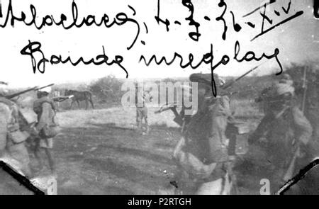 . Italiano: Mai Lahla, 13-2-1936 - XIV - L'eccidio, nel cantiere Gondrand - Banda irregolare . Il 13 febbraio 1936. 1 sconosciuto 1936AfricaOrientaleEccidioCantiereGondrand53 Foto Stock