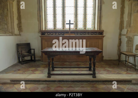 Chiesa Wramplingham Alter Table Foto Stock