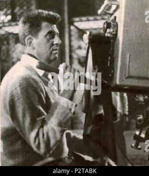 . Il regista italiano Nanni Loy . 1959. 59 sconosciuto Nanni Loy, 1959 Foto Stock