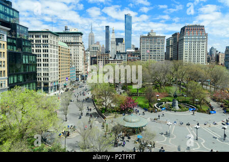 Nord America; America; USA; American; Costa Orientale; New York;Manhattan, Union Square Foto Stock