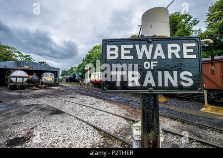 Bodmin & Wenford vapore treni ferroviari Foto Stock