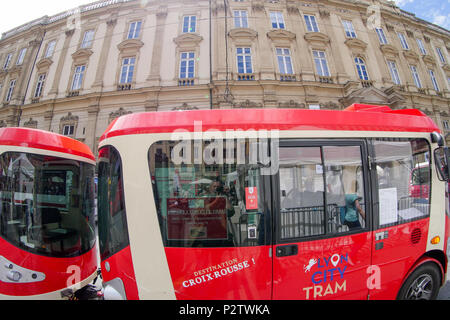 Le Petit Train de la Croix-Rousse, Lione, Francia Foto Stock