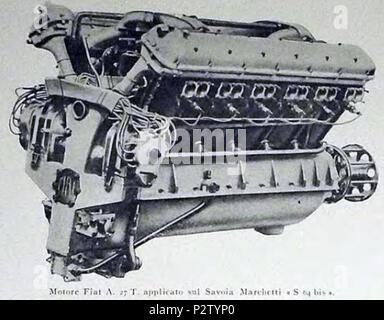 . Inglese: FIAT A.22T del motore degli aerei . 16 novembre 2012, 19:33:54. 28 sconosciuto FIAT A. 22 T Foto Stock