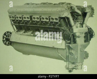 . Inglese: Fiat A.25 motore aeronautico . 16 novembre 2012, 19:52:53. 28 sconosciuto FIAT A. 25 Foto Stock