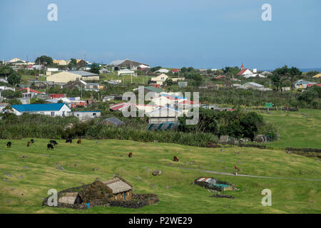 Tristan da Cunha, i territori britannici d'Oltremare, Sud Atlantico Foto Stock