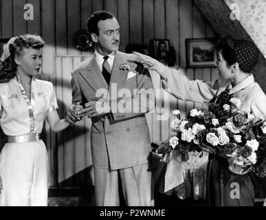 Pellicola originale titolo: HAPPY GO incantevole. Titolo inglese: HAPPY GO incantevole. Regista: H. BRUCE (fortunati) HUMBERSTONE. Anno: 1951. Stelle: David Niven; VERA-Ellen. Credit: Associated British foto / Album Foto Stock