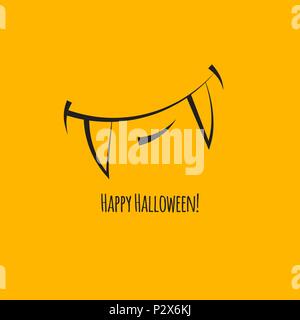 Happy halloween card Illustrazione Vettoriale