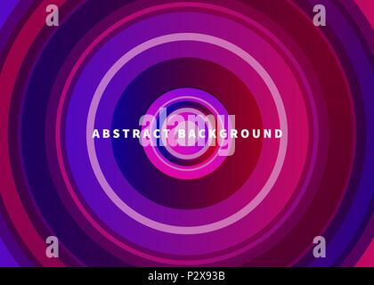 Abstract di gradiente sfondo rosa con cerchi. Illustrazione Vettoriale Illustrazione Vettoriale
