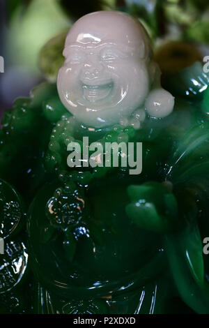 Buddha cinese jade figurina Foto Stock