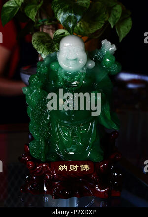 Buddha cinese jade figurina Foto Stock