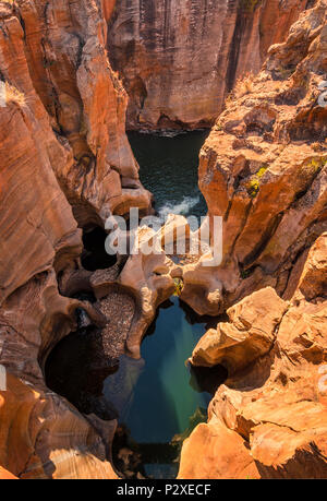 Bourke's Luck buche a Mpumalanga, Sud Africa Foto Stock