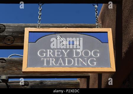 Cane grigio Trading segno piastrellato in Albuquerque Foto Stock