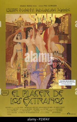 Pellicola originale titolo: la comodità degli sconosciuti. Titolo italiano: la comodità degli sconosciuti. Regista: Paul Schrader. Anno: 1990. Credito: sovrano foto / Album Foto Stock