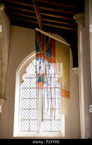 Interno della chiesa di tutti i santi a Burnham Thorpe, Norfolk, Inghilterra Foto Stock