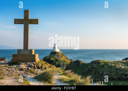 Isola di Llanddwyn vicino Newborough sull'angolo sud-occidentale dell'isola di Anglesey, Galles, Regno Unito Foto Stock