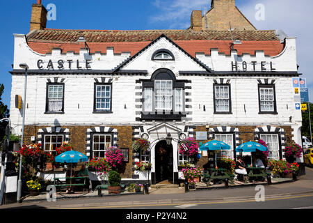 Il Castle Hotel nel centro di Downham Market, Norfolk, Regno Unito Foto Stock