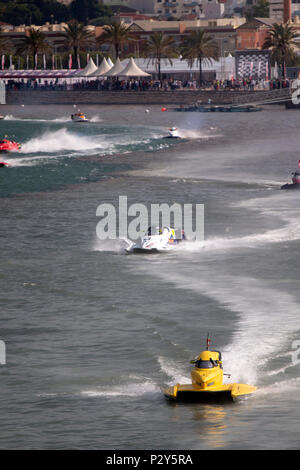 PORTIMAO, Portogallo : 20 MAGGIO 2018 - Portoghese Grand Prix - F1 Corse Powerboat evento del 2018 edizione che si terrà a Portimao Arado river, Portogallo. Foto Stock