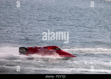 PORTIMAO, Portogallo : 20 MAGGIO 2018 - Portoghese Grand Prix - F1 Corse Powerboat evento del 2018 edizione che si terrà a Portimao Arado river, Portogallo. Foto Stock