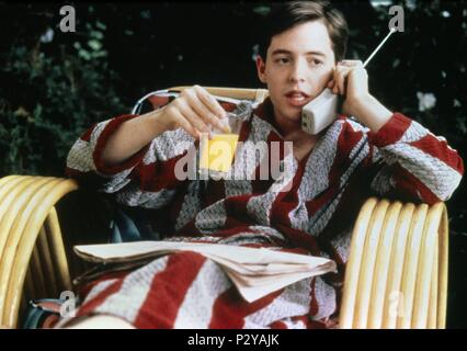 Pellicola originale titolo: Ferris Bueller'S DAY OFF. Titolo inglese: Ferris Bueller'S DAY OFF. Regista: John Hughes. Anno: 1986. Credito: Paramount Pictures / Album Foto Stock