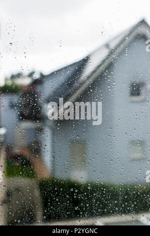 Heavy Rain scena dall'interno di una stanza, Lussemburgo Foto Stock