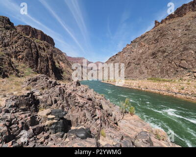 Il granito rapide nel Parco Nazionale del Grand Canyon, Arizona. Foto Stock