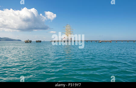 Fort de France vista sullo skyline e - Caraibi isola tropicale - Martinica Foto Stock