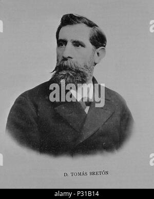 TOMAS BRETON Hernandez (1850-1923) - MUSICO ESPAÑOL. Posizione: Biblioteca Nacional-COLECCION, MADRID, Spagna. Foto Stock