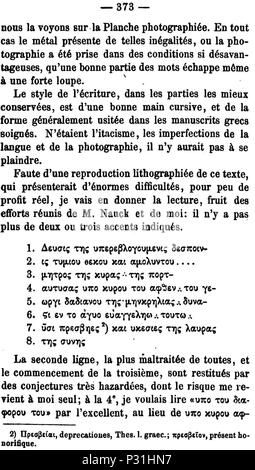 05.Mlanges asiatiques tirs du Bulletin de l'Acadmie impriale des sciences de San-Ptersbourg. p.373 Foto Stock