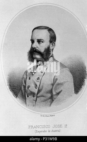 FRANCISCO JOSE I DE AUSTRIA 1830-1916. Autore: Julio Donon (XIX sec.). Posizione: Biblioteca Nacional-COLECCION, MADRID, Spagna. Foto Stock