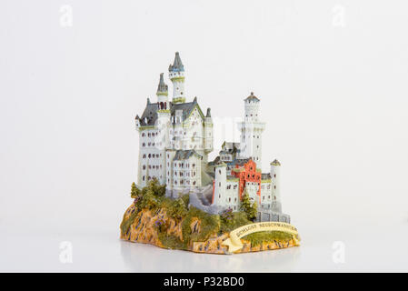 Modello di Souvenir del castello di Neuschwanstein Foto Stock