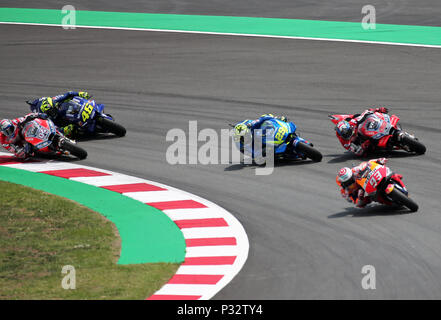 Barcellona -17 giugno 2018- Spagna: inizio del GP Catalunya Moto GP, nel circuito Barcelona-Catalunya, il 17 giugno 2018. Foto: Joan Valls/Urbanandsport/Cordon premere Foto Stock