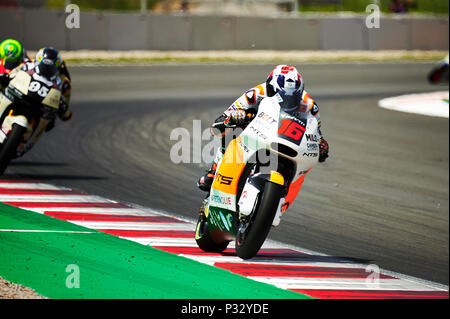 Circuito de Barcelona-Catalunya, Barcelona, Spagna. 17 Giugno, 2018. Gran Premi Monster Energy de Catalunya, MotoGP di Catalogna, il giorno della gara; Joe Roberts del NTS RW Moto2 Team in azione durante la gara di credito: Azione Sport Plus/Alamy Live News Foto Stock