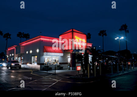 In-N-Out ristorante presso l'aeroporto di LOS ANGELES Los Angeles, California Foto Stock