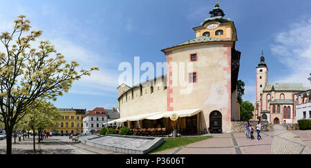 Banska Bystrica (Neusohl): Città di Castello, Chiesa dell Assunzione della Vergine Maria in Slovacchia, , Foto Stock