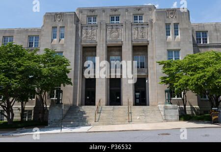 ASHEVILLE, NC, Stati Uniti d'America-10 18 Giugno: il tribunale federale su Otis San nel centro di Asheville. Foto Stock