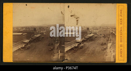 . [General street view], San Jose, California. Creato: 1868-1885. Copertura: 1868-1885. Elemento digitale pubblicata 6-15-2005; aggiornato 2-12-2009. 7 (generale street view), San Jose, California, da Robert N. Dennis raccolta di vista stereoscopica Foto Stock