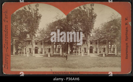 . The Clarendon Hotel. Copertura: [1870?-1880?]. Fonte impronta: Albany e Saratoga Springs, N.Y. : McDonnald & Sterry, [1870?-1880?]. Elemento digitale pubblicata 10-24-2005; aggiornato 2-11-2009. 68 The Clarendon Hotel, da McDonnald &AMP; Sterry Foto Stock