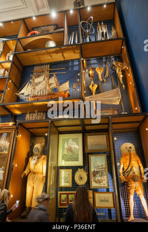 Il Principato di Monaco, scarabattolo nel Museo Oceanografico (Musee oceanographique) delle scienze marine Foto Stock