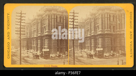 . Casa Corte. Titolo alternativo: Chicago e dintorni. Copertura: 1865?-1885?. Fonte Imprint: 1865?-1885?. Elemento digitale pubblicata 3-9-2006; aggiornato 2-12-2009. 78 Casa Corte, da Robert N. Dennis raccolta di vista stereoscopica 2 Foto Stock