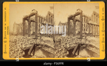 78 Casa Corte, visto attraverso le rovine di quinta banca nazionale, da Lovejoy &AMP; Foster Foto Stock