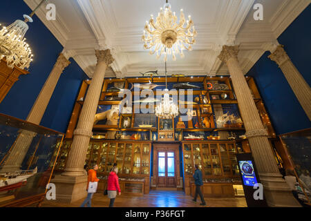 Il Principato di Monaco, scarabattolo nel Museo Oceanografico (Musee oceanographique) interni Foto Stock