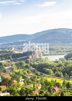 Il castello di Devin in Bratislava Slovacchia Foto Stock