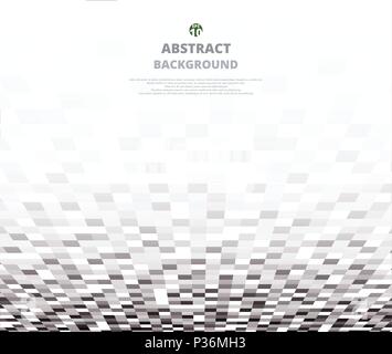 Abstract della scala di grigi, schemi di pixel. Spazio di dettagli per banner business. Illustrazione di vettore per il graphic design. eps10 Illustrazione Vettoriale