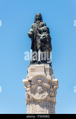 Un monumento al Marchese di Pombal il primo ministro che ha ricostruito la città vecchia di Lisbona dopo il terremoto del 1755 a Lisbona, Portogallo Foto Stock