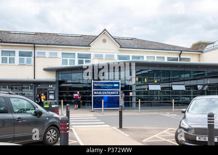 Ingresso principale di Leighton hospital di Crewe Cheshire Regno Unito Foto Stock