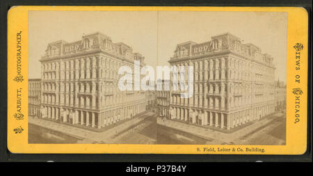 . Campo, Leiter & Co. (Più tardi Marshall Field) edificio. Titolo alternativo: Viste di Chicago. 9. Copertura: 1865?-1920?. Fonte Imprint: 1865?-1920?. Elemento digitale pubblicata 3-9-2006; aggiornato 2-12-2009. 104 Campo, Leiter &AMP; Co. (Più tardi Marshall Field) edificio, da Carbutt, Giovanni, 1832-1905 Foto Stock