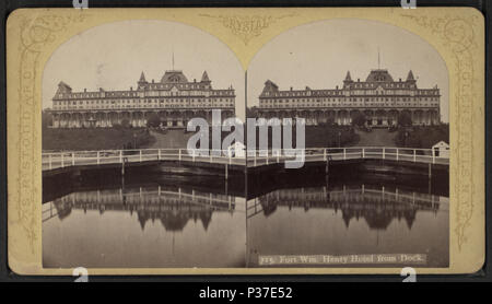 109 Fort Wm. Henry Hotel dal dock, da Stoddard, Seneca Ray, 1844-1917 , 1844-1917 Foto Stock