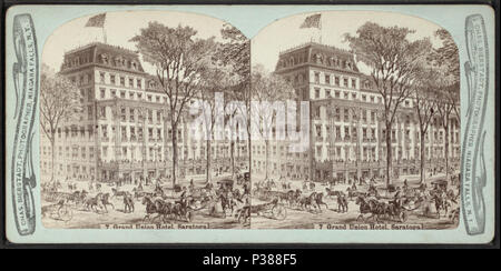 130 Grand Hotel Union, Saratoga, da Bierstadt, Charles, 1819-1903 2 Foto Stock