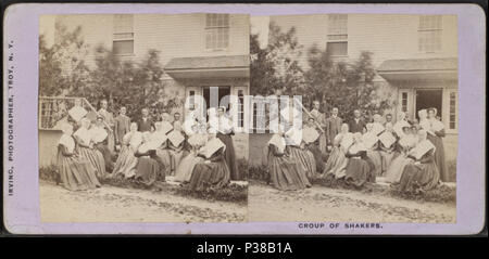 134 Gruppo di Shaker, da Irving, James E., 1818-1901 2 Foto Stock